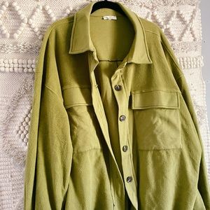 chartreuse boutique shacket